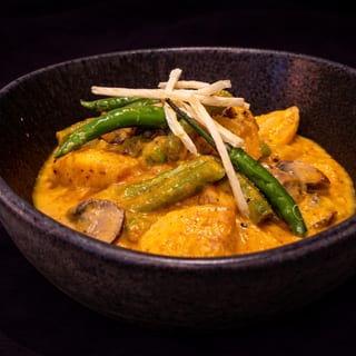 Yukon Gold-Green Beans-Mushrooms Curry